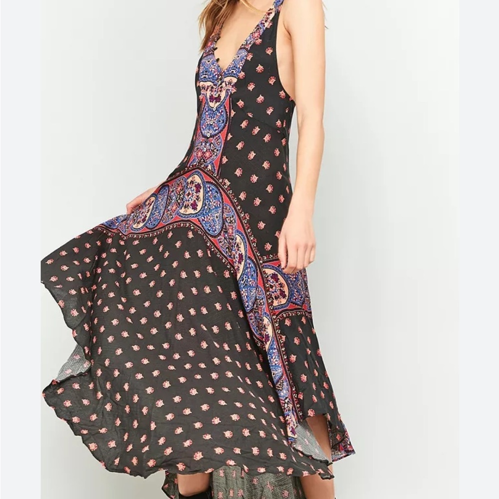 Faithfully yours free people boho midi dress
